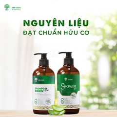 Combo Tắm Gội Hữu Cơ GENGREEN SHAMPOO GEL 250gr + SHOWER GEL 250gr