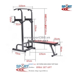 Xà đơn xà kép 02 loại có ghế