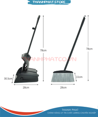 Bộ xẻng hót rác có nắp