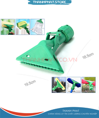 Đầu kep khăn xanh