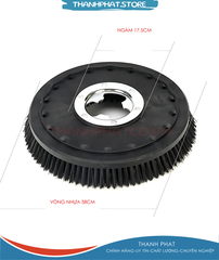Bàn chải cứng 17inch cho máy chà sàn đơn