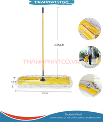 Cây đẩy khô sàn Luxury 90cm