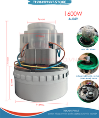 MOTOR 1200 W MÁY HÚT BỤI KHÔ & NƯỚC  A-049 ( SX THEO CN  ITALY )
