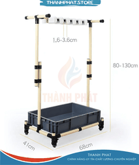 1012B - Giá treo cây lau nhà, dụng cụ làm vệ sinh, treo trưng bày (MS- FH1012B)
