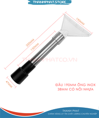 Tay hút ghế SoFA (Mỏ Vịt nhựa cán inox 304 - 192mm)