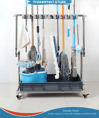 S1822H - Giá treo cây lau nhà, dụng cụ làm vệ sinh, treo trưng bày (MS- S1822H)