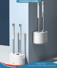 Bộ cọ nhà vệ sinh, cọ bồn cầu đa năng 2 món đầu silicon cao cấp TPS