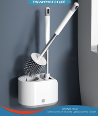 Bộ cọ nhà vệ sinh, cọ bồn cầu đa năng 2 món đầu silicon cao cấp TPS