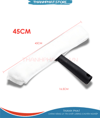 Bộ Tay Bông gạt kính inox CB35cm