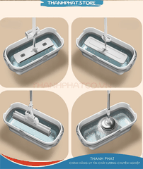 Xô đựng nước gấp gọn đa năng TPS1, thiết kế thông minh vệ sinh nhà cửa, xô giặt cây lau nhà, chùi kính cao cấp