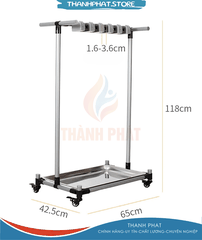 0506H - Giá treo cây lau nhà, dụng cụ làm vệ sinh, treo trưng bày (MS: FY-0506H)