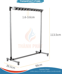 1012GD - Giá treo cây lau nhà, dụng cụ làm vệ sinh, treo trưng bày MS: FY-1012GD