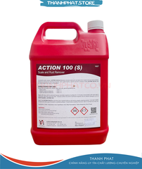 Hóa Chất Tẩy Mốc Xi Măng, Cặn Canxi, vết gỉ sét Action 100S – Can 5L