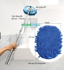 Cây lau xe oto lau đa năng Homeinno