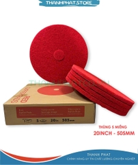 Pad chà sàn Chaobao 20inch màu đỏ 20inch (51cm thùng 5CS)