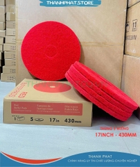 Pad chà sàn Chaobao 17inch màu đỏ 17inch (43cm thùng 5CS)