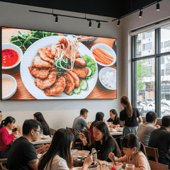 Nên Chọn Màn Hình LED Trong Nhà Hay Ngoài Trời Cho Nhà Hàng?