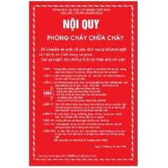 BẢNG NỘI QUY PCCC – VN