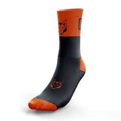 Tất Otso Medium Cut - Black Fluo Orange