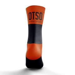 Tất Otso Medium Cut - Black Fluo Orange