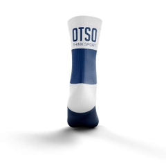 Tất  Otso Multisport - ELECTRIC BLUE & WHITE - Cổ trung (OSEb/Wm)