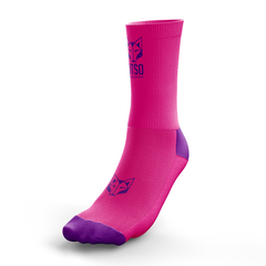 Tất Otso Medium Cut - Flooow Fluo Pink & Violet