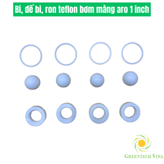 Bi, đế bi, ron teflon bơm màng aro 1 in