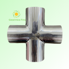 Chữ thập đều 25.4x1.5mm Inox 316L 4 đầu kết nối hàn