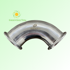 Co 90 độ đều 50.8mm Inox 304 Kết nối 2 đầu khớp nối nhanh