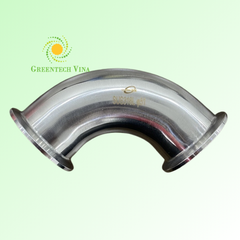 Co 90 độ đều 50.8mm Inox 316L Kết nối 2 đầu khớp nối nhanh