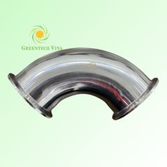 Co 90 độ đều 63.5mm Inox 316L Kết nối 2 đầu khớp nối nhanh