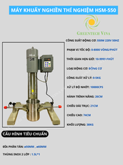 Máy khuấy nghiền thí nghiệm HSM-550