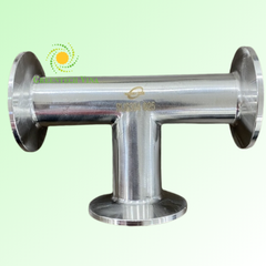 Tê đều 25.4mm Inox 304 Kết nối 2 đầu khớp nối nhanh (Clamp)