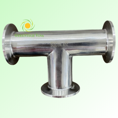 Tê đều 31.75mm Inox 316L Kết nối 2 đầu khớp nối nhanh (Clamp)