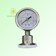 Đồng hồ đo áp suất vi sinh 0-1.6MPA Inox 304 kết nối khớp nối nhanh