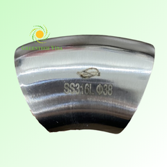 Co ngắn 45 độ đều 38.1x1.5mm Inox 316L Kết nối 2 đầu hàn