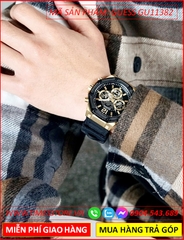 dong-ho-cap-doi-guess-mat-tron-chronograph-day-silicone-den-timesstore-vn