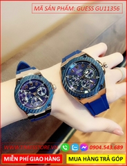 dong-ho-cap-doi-guess-mat-tron-full-xanh-navy-vang-gold-day-cao-su-xanh-thoi-trang-dep-timesstore-vn