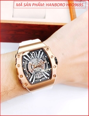 dong-ho-cap-doi-hanboro-automatic-mat-oval-rose-gold-day-silicone-trang-timesstore-vn
