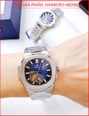 dong-ho-cap-doi-hanboro-tua-patek-philippe-mat-xanh-day-kim-loai-timesstore-vn