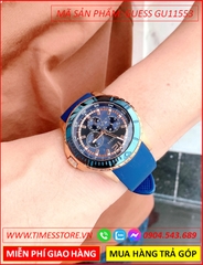 dong-ho-nam-guess-maverick-rose-gold-day-silicone-xanh-timesstore-vn