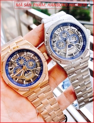 dong-ho-nam-hanboro-automatic-mat-xanh-lo-may-day-rose-gold-timesstore-vn