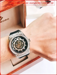 dong-ho-nam-hanboro-automatic-tua-hublot-mat-dinh-da-day-sillicone-timesstore-vn