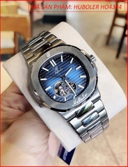 dong-ho-nam-huboler-by-hanboro-automatic-tua-patek-philippe-mat-vuong-xanh-day-kim-loai-chinh-hang-dep-gia-re-timesstore-vn