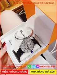 dong-ho-nu-davena-automatic-mat-tron-hinh-banh-rang-dinh-da-day-da-timesstore-vn