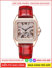 dong-ho-nu-davena-automatic-mat-vuong-dinh-da-rose-gold-day-da-do-timesstore-vn