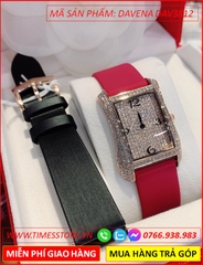 set-dong-ho-nu-davena-mat-chu-nhat-swarovski-rose-gold-day-silicon-hong-dep-gia-re-timesstore-vn