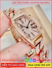 dong-ho-nu-davena-mat-oval-dinh-da-day-mat-xich-rose-gold-timesstore-vn