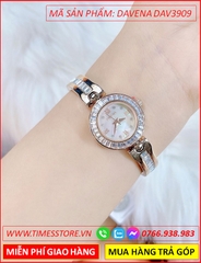 dong-ho-nu-davena-lac-tay-mat-tron-dinh-da-swarovski-rose-gold-dep-gia-re-timesstore-vn