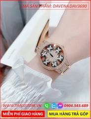 dong-ho-nu-davena-mat-xoay-canh-buom-xanh-day-rose-gold-dinh-da-timesstore-vn